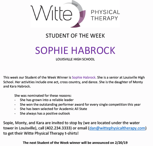 Student of the Week Selection 25 Copy